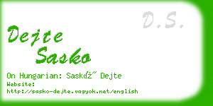 dejte sasko business card